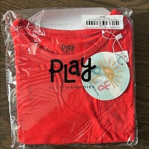 Play by Little Sleepies Red T-Shirt. 6